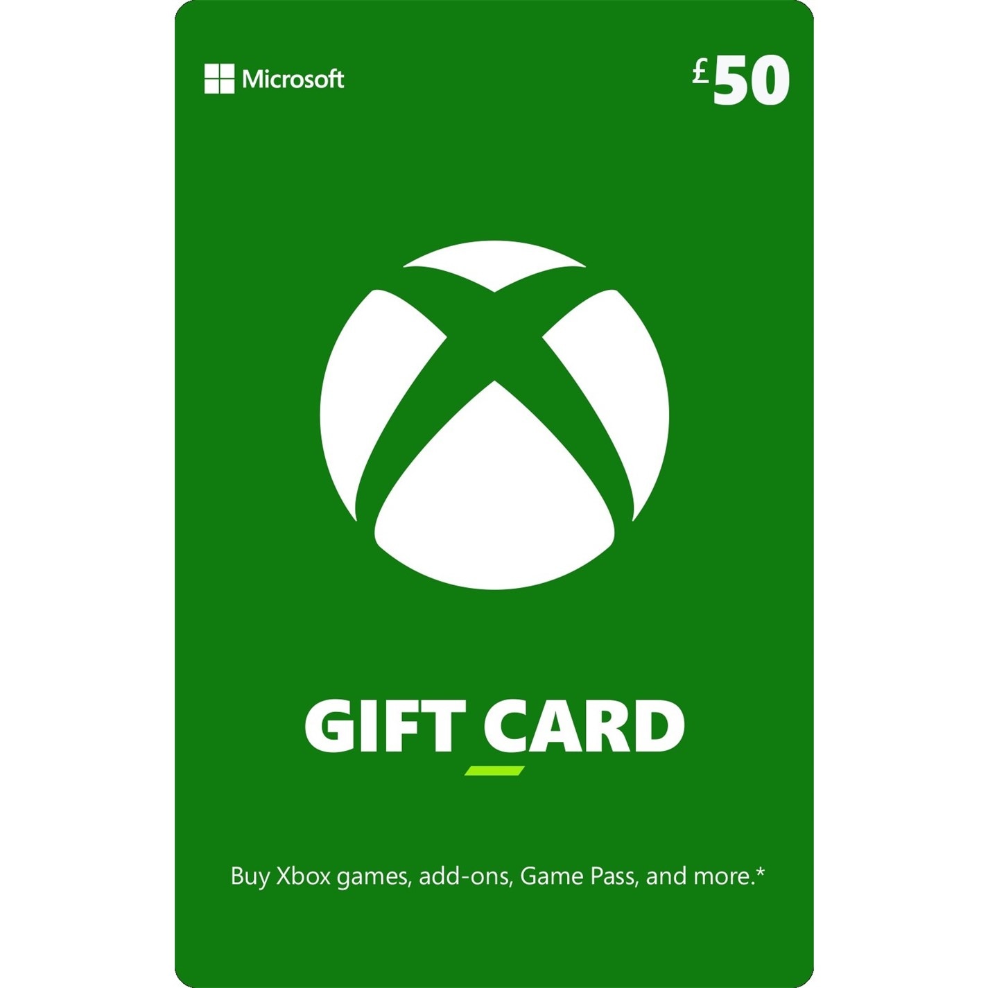 Xbox £50 Xbox Gift Card - Digital Code