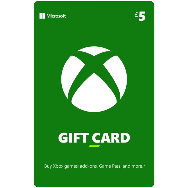 Xbox £5 Xbox Gift Card - Digital Code